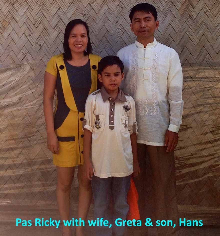 Pas Ricky Tamayor with wife, Greta & son, Hans