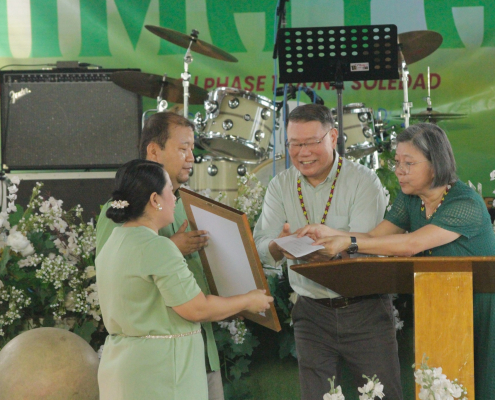 Certificate of Recognition & Love Offering from JECPP to Pas. Albert and Pas. Jane
