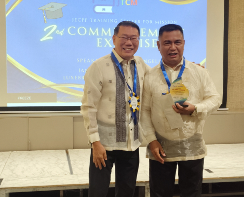 Plaque of Appreciation awarded to Rev. Tony Angelias