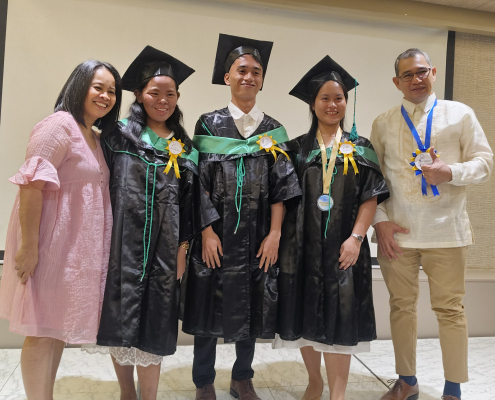 The Graduates with Pastors Benjie and Lina Chavez