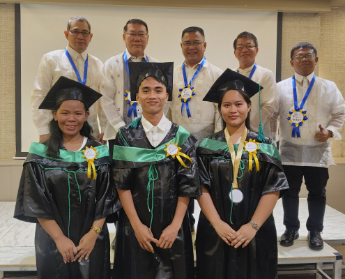 The Graduates with the Spiritual Leaders